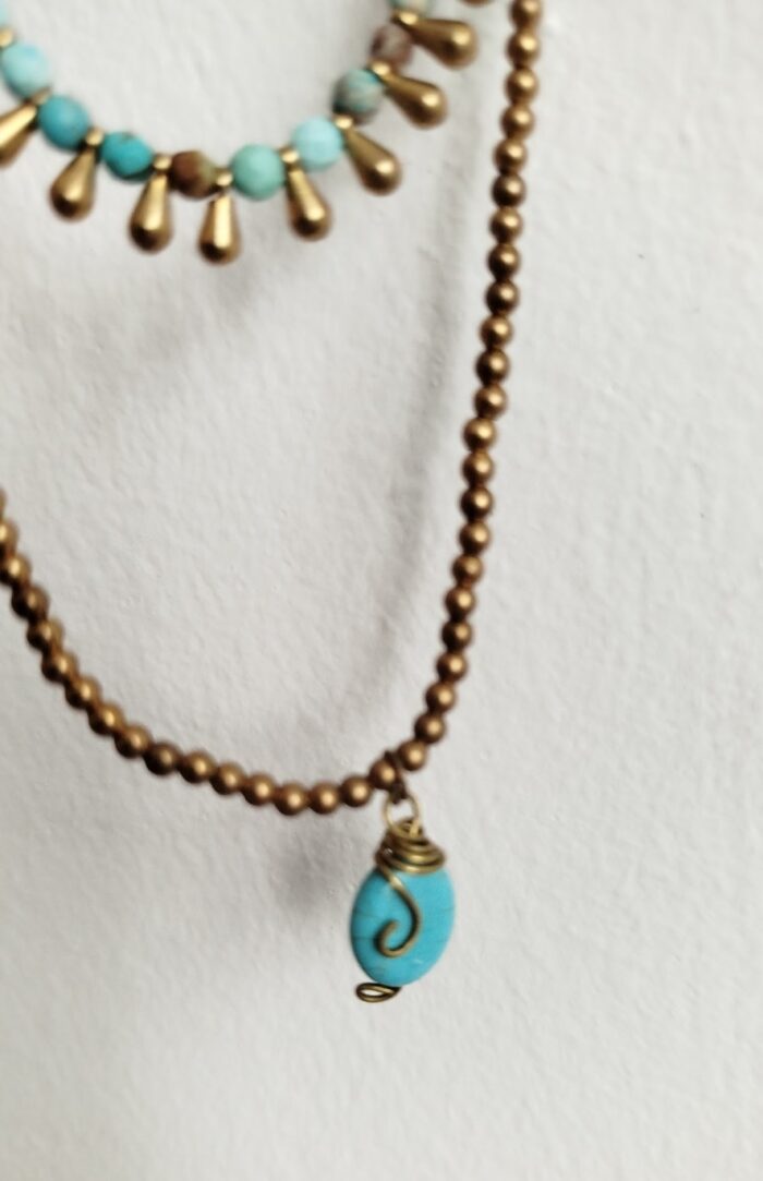 Collares Cuentas y Piedra