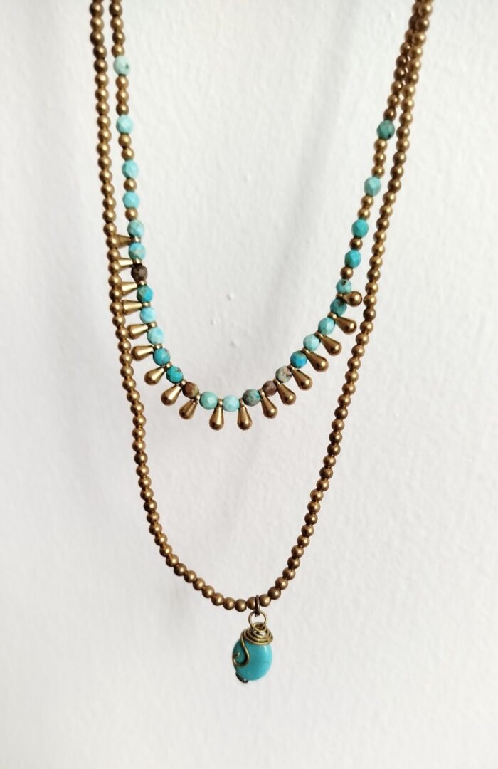 Collares Cuentas y Piedra