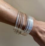 Pulsera Rígida - Hilos Baño de Plata