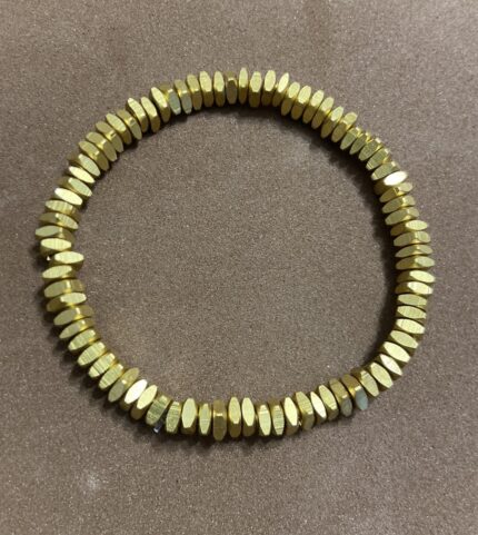 Pulsera elástica con perlas finas