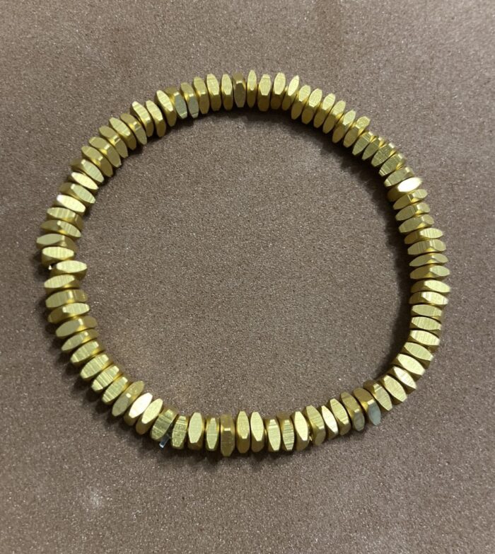 Pulsera elástica con perlas finas