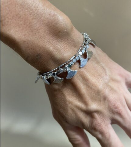 Pulsera Hacha - Baño de Plata
