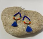 Pendientes con cuentas y borla