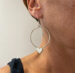 Pendientes aro colgante corazón