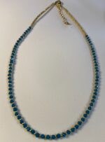 Collar cuentas de colores - dorado