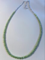 Collar cuentas de colores - plateado