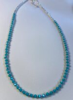 Collar cuentas de colores - plateado