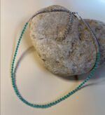 Collar cuentas de colores - plateado
