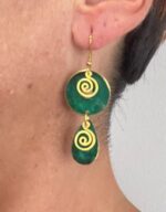 Pendientes círculo y gota pequeña- ORIENTE