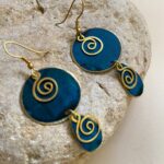 Pendientes círculo y gota pequeña- ORIENTE