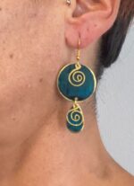 Pendientes círculo y gota pequeña- ORIENTE