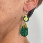 Pendientes círculo y gota grande - ORIENTE