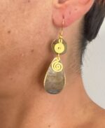 Pendientes círculo y gota grande - ORIENTE