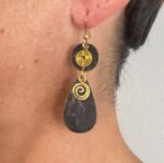 Pendientes círculo y gota grande - ORIENTE