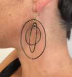 Pendientes 3 círculos móviles