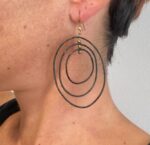 Pendientes 3 círculos móviles