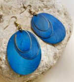 Pendientes óvalos superpuestos - ORIENTE