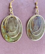 Pendientes óvalos superpuestos - ORIENTE