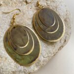 Pendientes óvalos superpuestos - ORIENTE