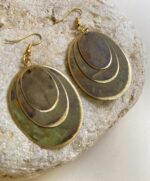 Pendientes óvalos superpuestos - ORIENTE