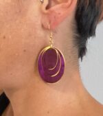 Pendientes óvalos superpuestos - ORIENTE