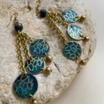 Pendientes 3 dijes circulares - ORIENTE