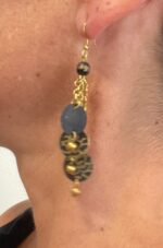 Pendientes 3 dijes circulares - ORIENTE