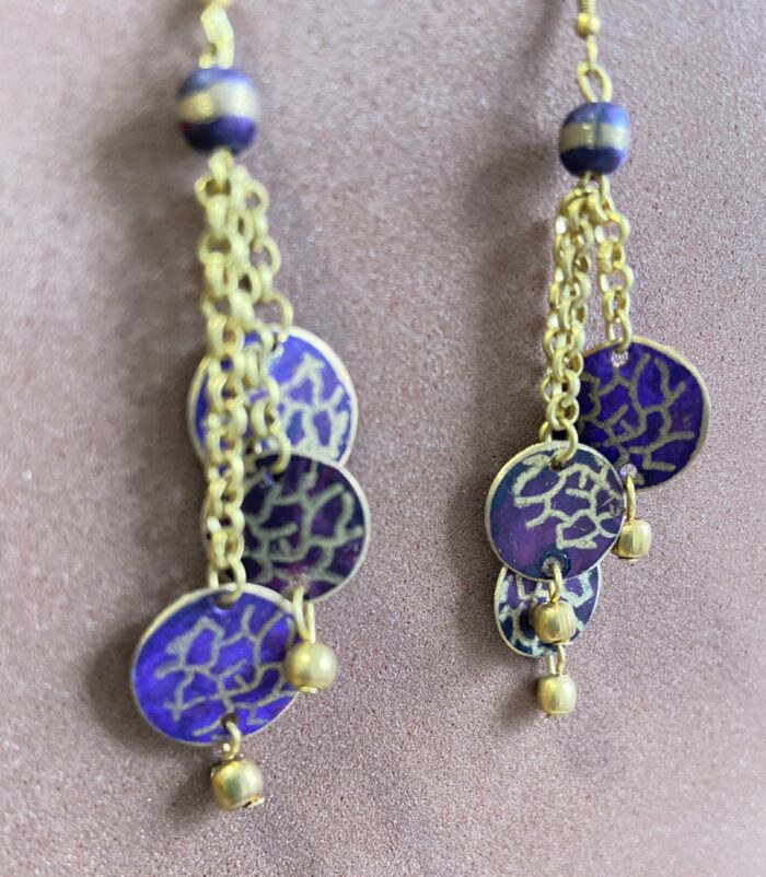 Pendientes 3 dijes circulares - ORIENTE