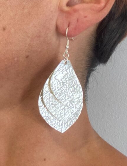 Pendientes hojas colgantes