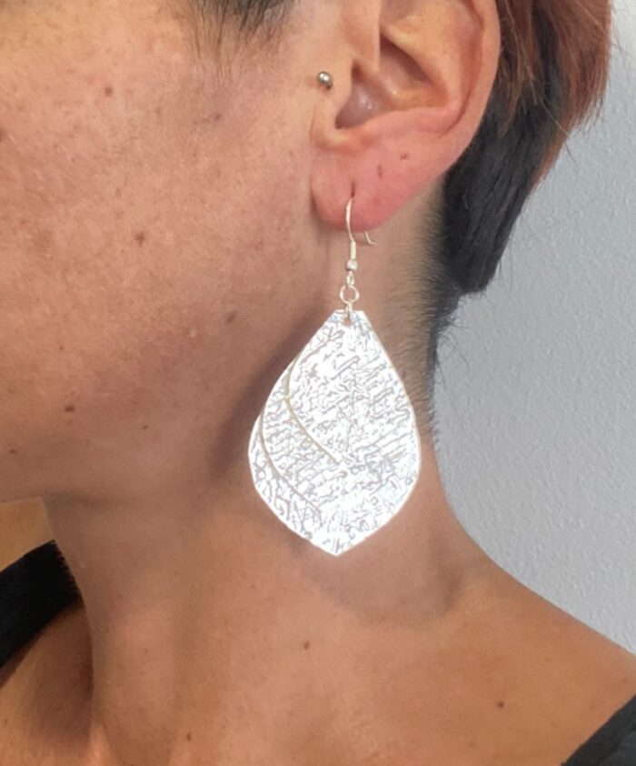 Pendientes hojas colgantes
