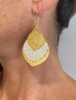 Pendientes hojas colgantes