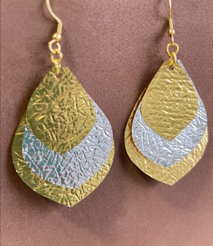 Pendientes hojas colgantes