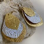 Pendientes hojas colgantes