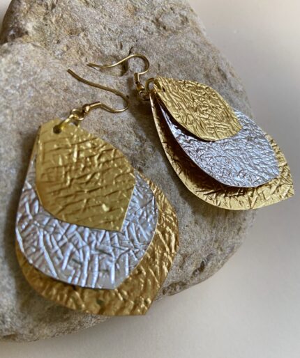 Pendientes hojas colgantes