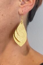 Pendientes hojas colgantes