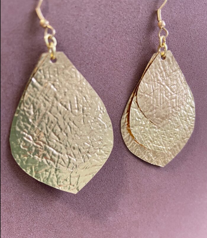 Pendientes hojas colgantes