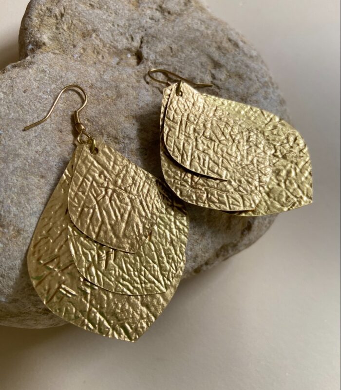 Pendientes hojas colgantes