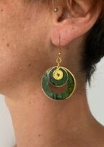 Pendientes círculos y espiral - ORIENTE