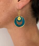Pendientes círculos y espiral - ORIENTE
