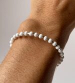 Pulsera perlas de colores y baño de plata