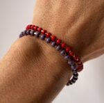 Pulsera Perlas de Colores y base oro
