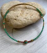 Collar Choke con Cuentas de Colores