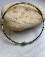 Collar Choke con Cuentas de Colores