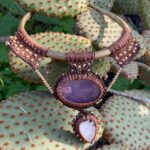 "Tramas de Oriente"- Collar choker de macramè