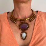 "Tramas de Oriente"- Collar choker de macramè