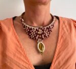 "Tramas de Oriente"- Collar choker de macramè