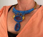 "Tramas de Oriente"- Collar choker de macramè
