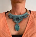 "Tramas de Oriente"- Collar choker de macramè