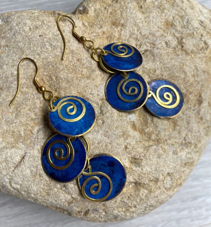 Pendientes"Oriente" – Cascada de Espiral