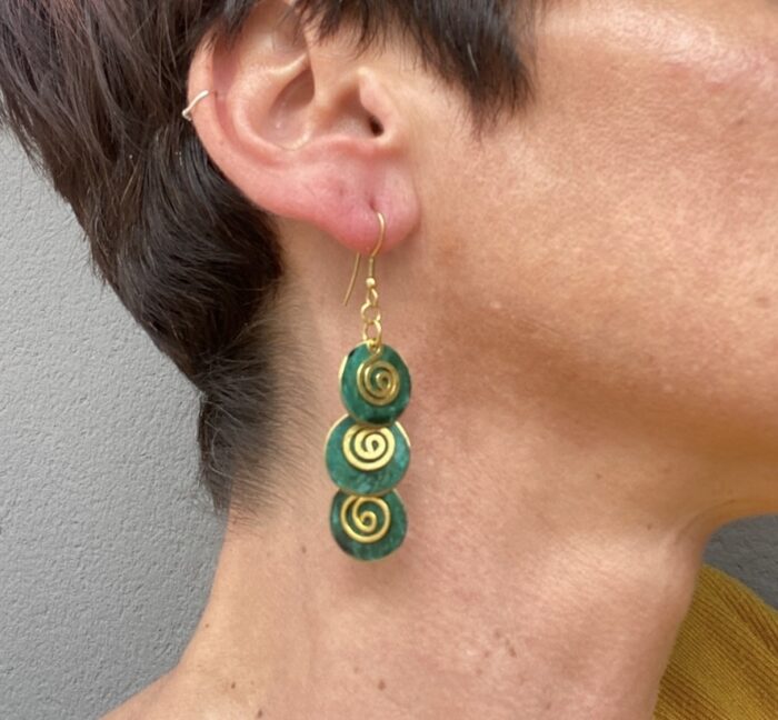 Pendientes"Oriente" – Cascada de Espiral